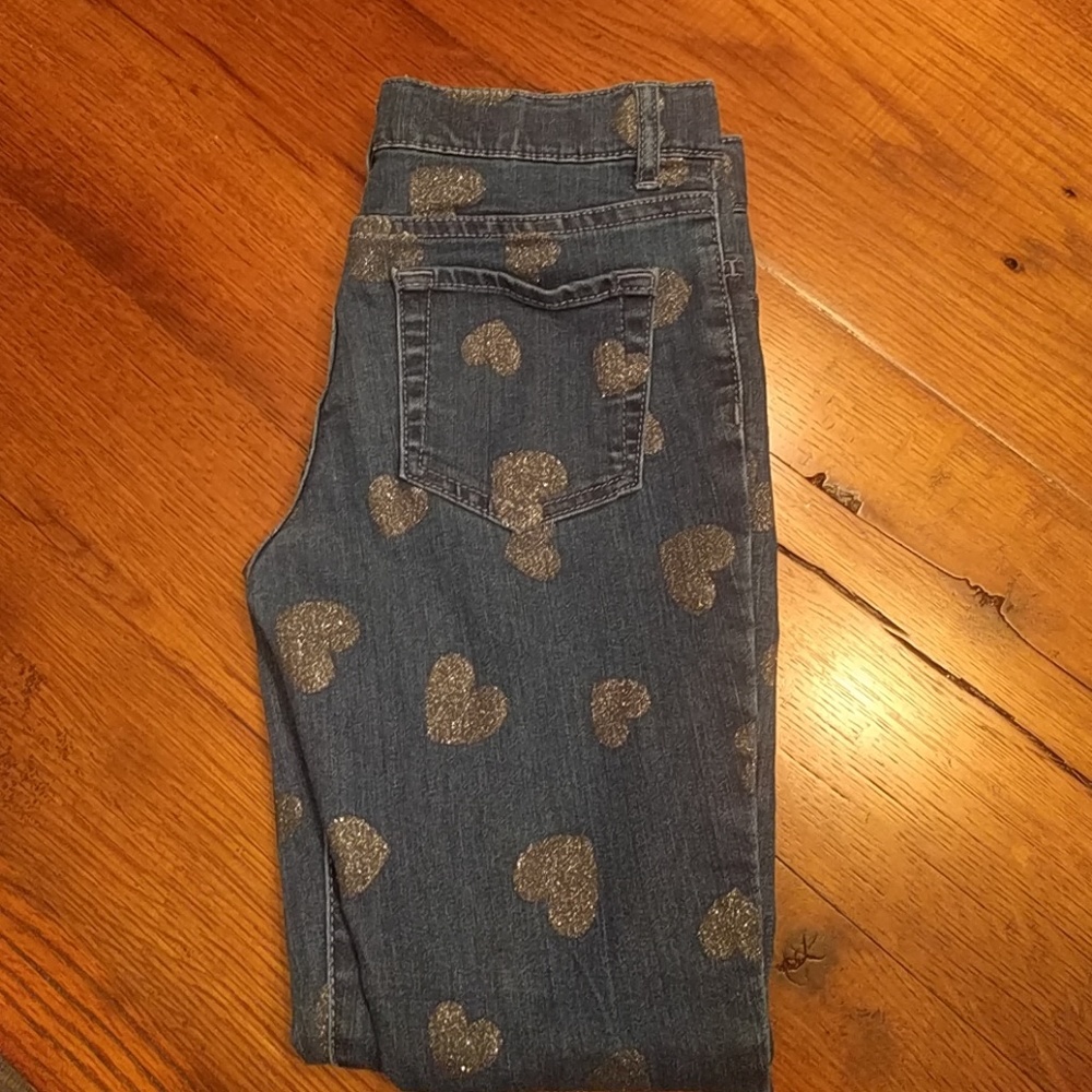 Glitter heart‎ jeggings